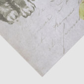 キャットピンクフラワースクリプフランスのトParis Decompage 薄葉紙 (詳細)