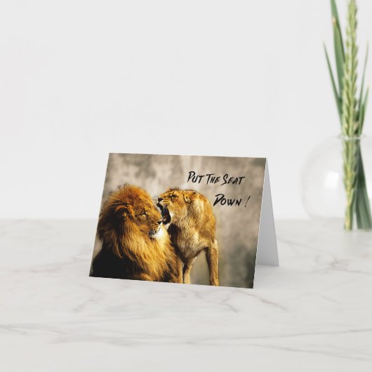 キャットファイトが席を下ろす サンキューカード (正面)