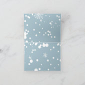 キャットファミリークリスマス,雪,漫画,おもしろい休日 カード (内部)