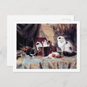 キャットファミリー，ヘンリエットロナーナイフ ポストカード (正面/裏面)