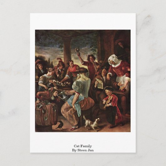 『キャットファミリー』 ポストカード (正面)