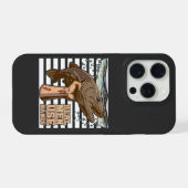 キャットフィッシュ用の素手漁は本物の男 iPhoneケース (裏面横)