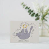 キャットフィフスデイ5ゴールデンリングや輪クリスマス ポストカード (スタンド正面)