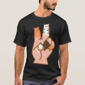 キャットフィンガーピース Tシャツ (正面)