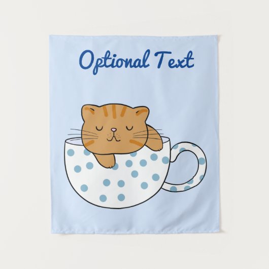 キャットフェインかわいいスタイル タペストリー (正面)