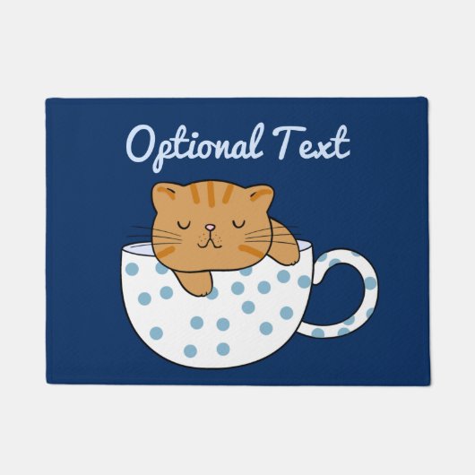 キャットフェインかわいいスタイル ドアマット (正面)