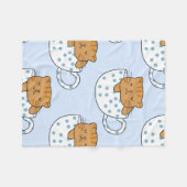 キャットフェインかわいいスタイル フリースブランケット (正面(横))