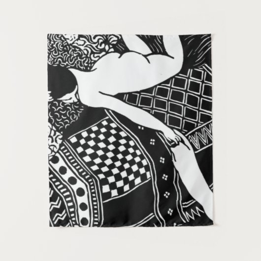 キャットフェリックスバロットンレディーベッドラザリーネスラパレス タペストリー (正面)