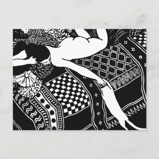 キャットフェリックスバロットンレディーベッドラザリーネスラパレス ポストカード (正面)