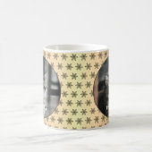 キャットフォトグエレガントレンドメタリッククリスマス コーヒーマグカップ (中央)