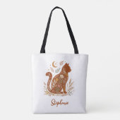 キャットフォークアート - 天上の猫ママギフト トートバッグ (裏面)