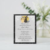 キャットフクロウハロウィーンリハーサルディナー招待状 招待状 (スタンド正面)