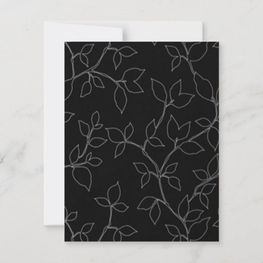 キャットフクロウハロウィーンリハーサルディナー招待状 招待状 (裏面)