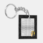 キャットフクロウ結婚ハロウィーンのキーチェーン キーホルダー (正面左)