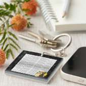 キャットフクロウ結婚ハロウィーンのキーチェーン キーホルダー (正面右)