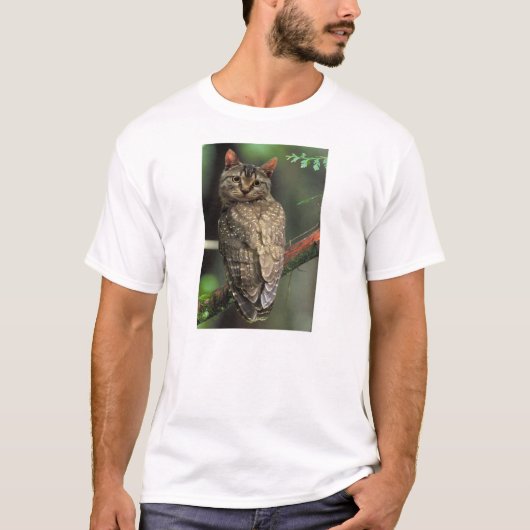 キャットフクロウ Tシャツ (正面)