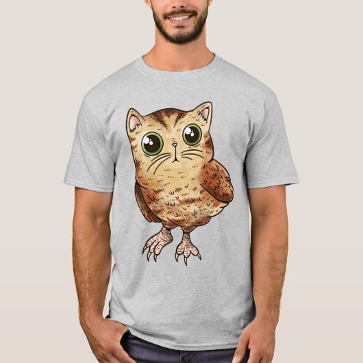 キャットフクロウ Tシャツ (正面)