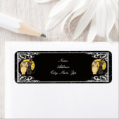 キャットフクロハロウィン結婚の住所 シール (インサイチュ)