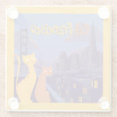 キャットフランシスコ ガラスコースター (裏面)