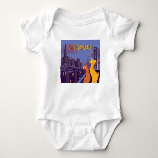 キャットフランシスコ ベビーボディスーツ (正面)