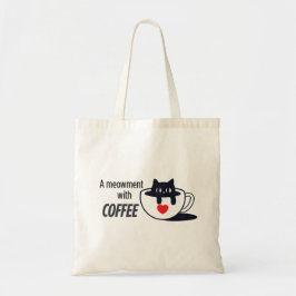 キャットフルコーヒービア – Sleepy Cat Art トートバッグ