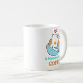 キャットフルコーヒーモーメント – かわいい猫アートマグカップ コーヒーマグカップ (正面右)