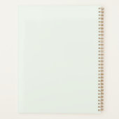 キャットフロスマッチャグリーンティーパターン プランナー手帳 (裏面)