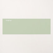 キャットフロスマッチャグリーンティーパターン ヨガマット (裏面(横))