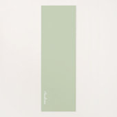 キャットフロスマッチャグリーンティーパターン ヨガマット (裏面)