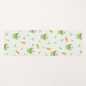 キャットフロスマッチャグリーンティーパターン ヨガマット (正面(横))