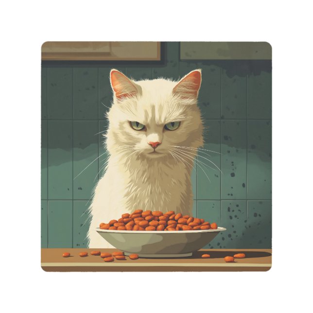 キャットフードストライキ メタルプリント (正面)