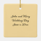 キャットブライド&グルームイエローバリアントオーナメント セラミックオーナメント (裏面)