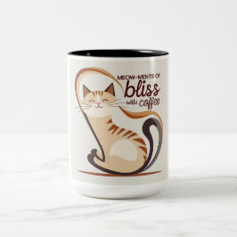キャットブリスコーヒーマグ ツートーンマグカップ