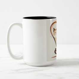 キャットブリスコーヒーマグ ツートーンマグカップ