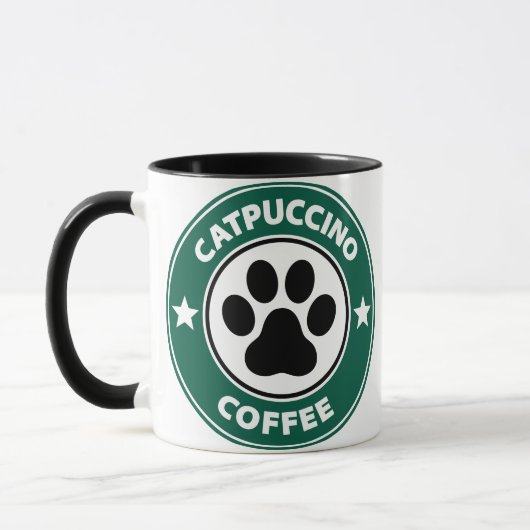 キャットプチーノ コーヒーマグ マグカップ (左)