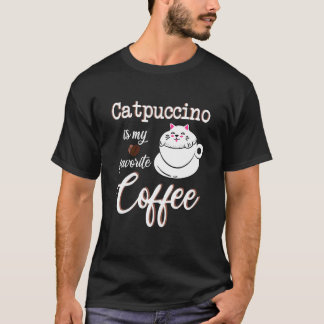 キャットプッチーノ 私のコーヒー カフェイン 子猫 カプチーノ Tシャツ