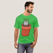 キャットプランターガール Tシャツ (正面フル)