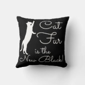 キャットヘアザニューブラックおもしろい装飾用クッション クッション (裏面)