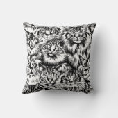 キャットヘッドパターン クッション (裏面)