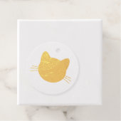 キャットヘッドフォイルメッセージカード フェイバータグ (箱)