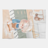 キャットベイカーベビーコージーモーニングパニング キッチンタオル (横)