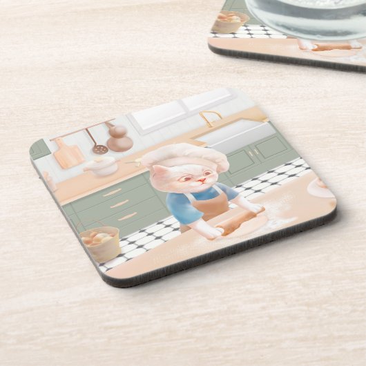 キャットベイカーベビーコージーモーニングパニング コースター (左側)