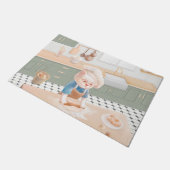 キャットベイカーベビーコージーモーニングパニング ドアマット (アングル)