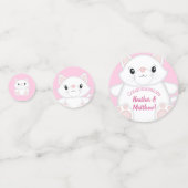 キャットベビーシャワー子猫ピンク コンフェッティ (裏面)