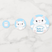 キャットベビーシャワー子猫ブルー コンフェッティ (裏面)