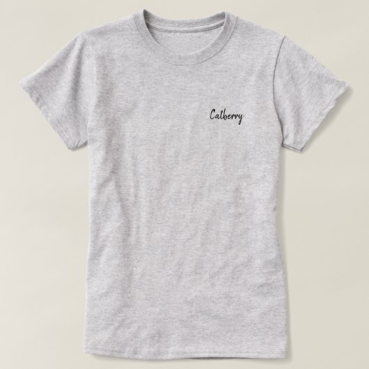 キャットベリー シンプルスタイル Tシャツ (デザイン正面)