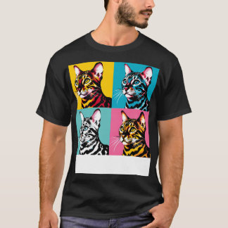 キャットベンガルアート猫好き Tシャツ