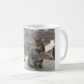 キャットホワイト325 mlクラシックホワイトマグ コーヒーマグカップ (正面右)