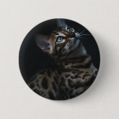 キャットボタン 缶バッジ (正面)
