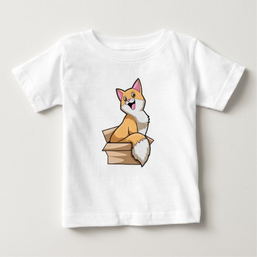 キャットボックス ベビーTシャツ (正面)
